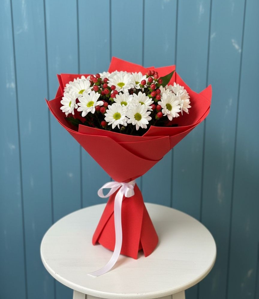 Букет цветов из: Хризантемы в Буе