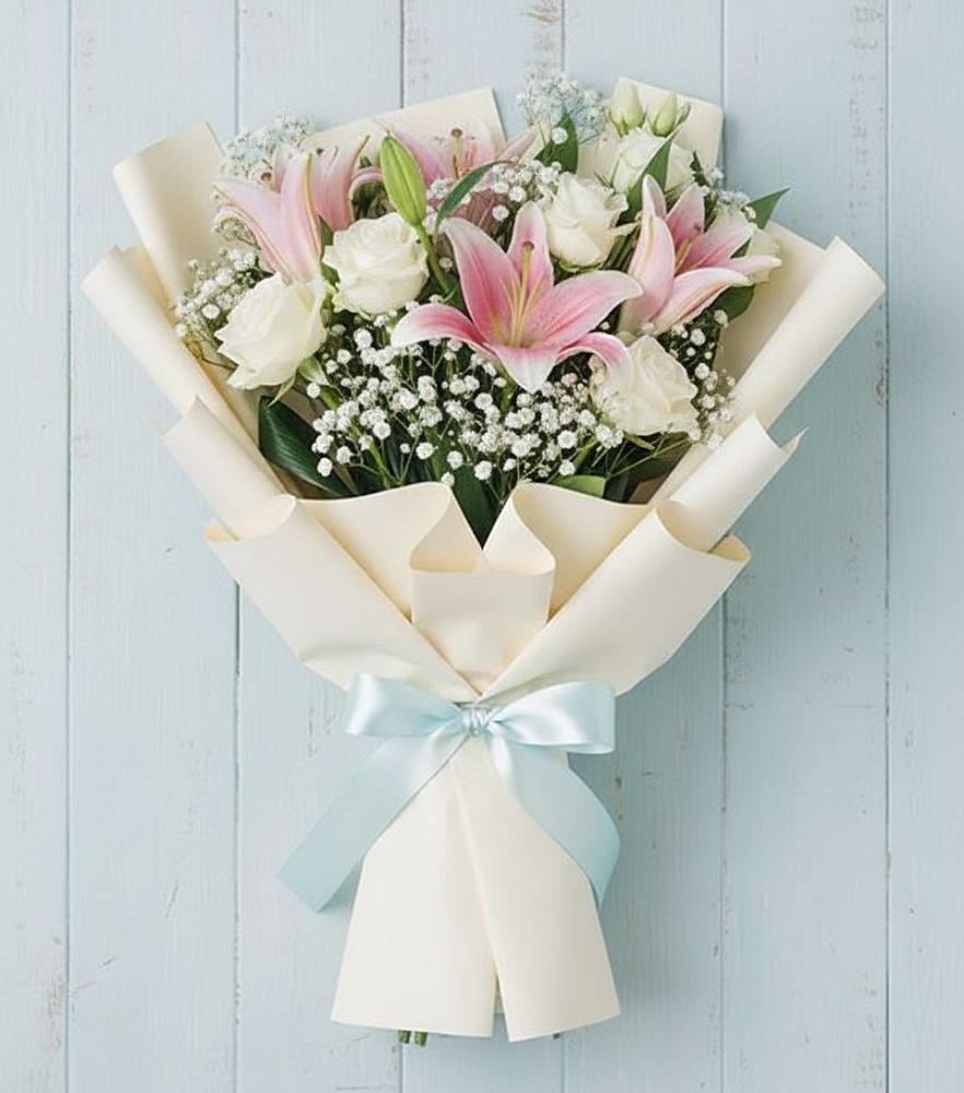 Букет цветов из: Лилии в Буе