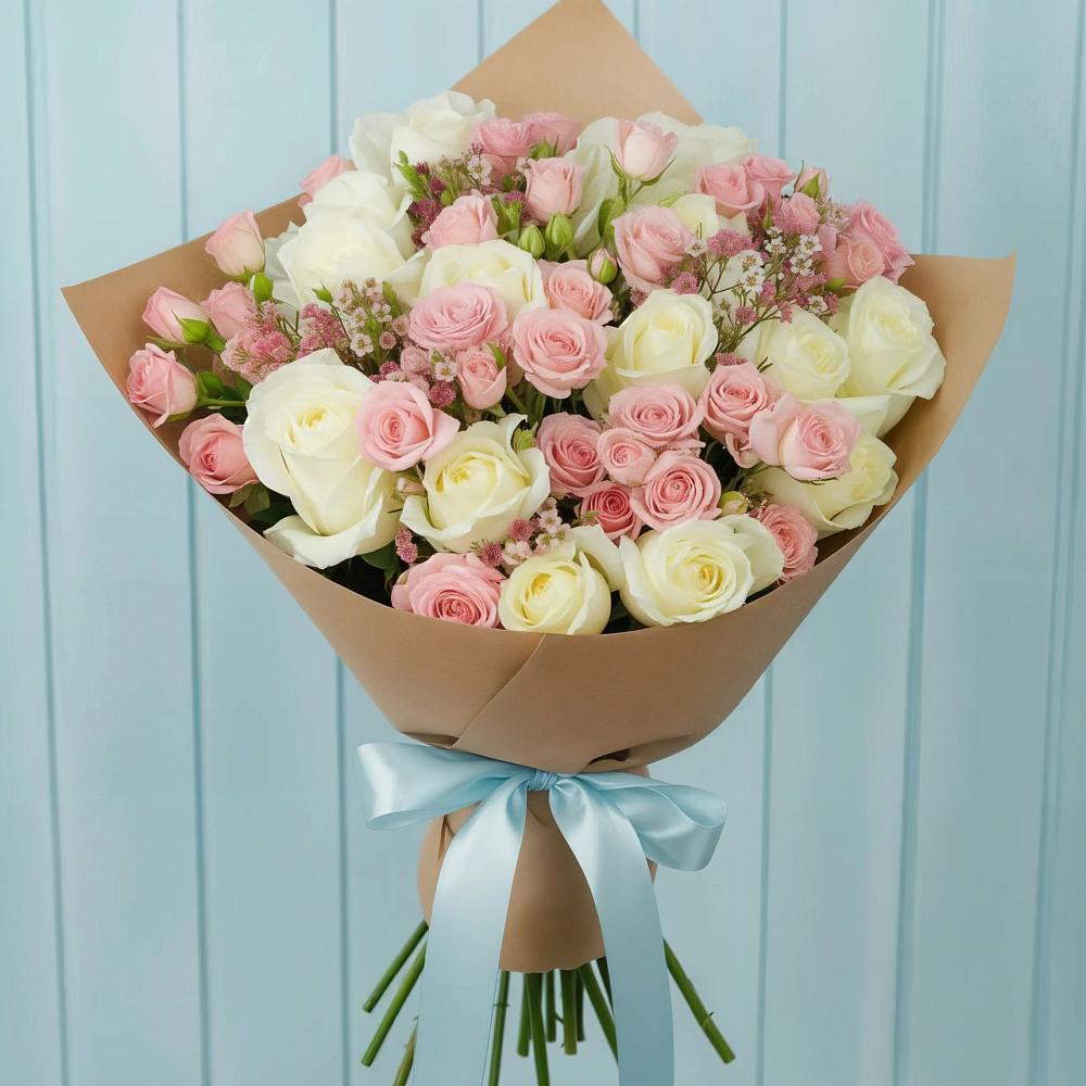 Букет цветов из: Розы в Буе