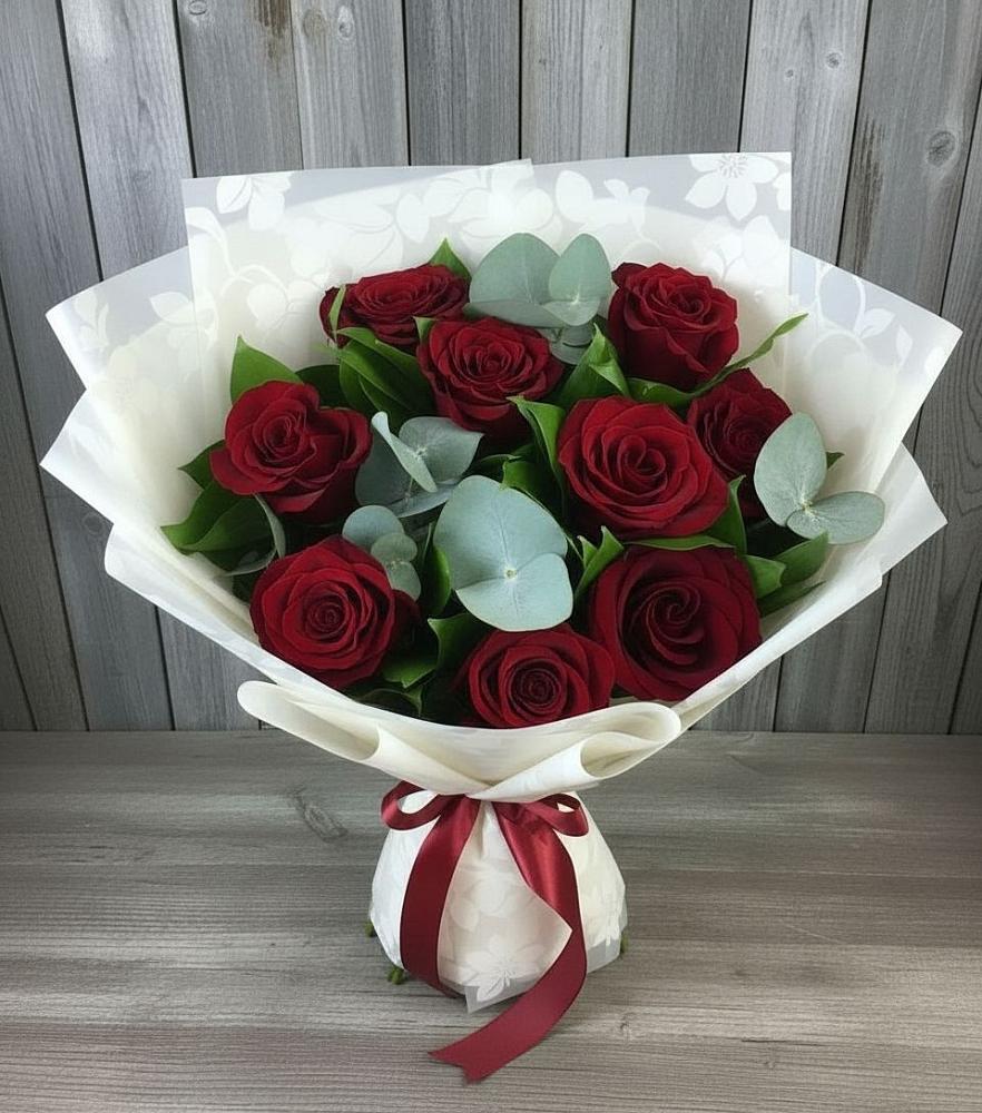 Букет цветов из: Розы в Буе