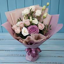Букет цветов из:  Розы и Лизиантусы #REPLACE_PRED# Буе
