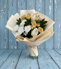 Букет цветов из:  Розы и Хризантемы в Буе