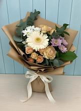 Букет цветов из:  Герберы и Хризантемы в Буе