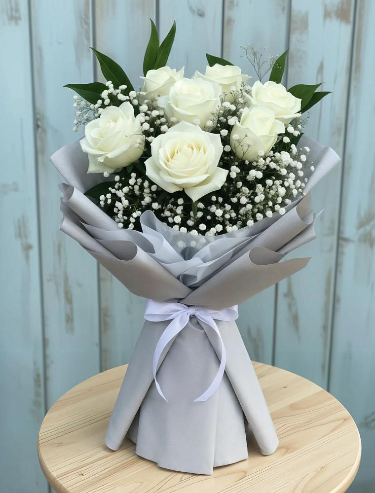 Букет цветов из: Розы в Буе