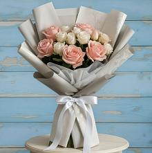 Букет цветов из:  Розы в Буе