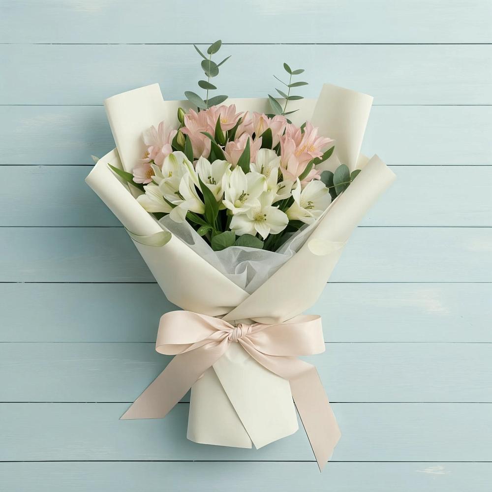 Букет цветов из: Альстромерии в Буе