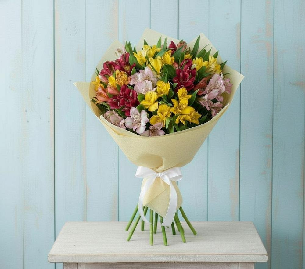 Букет цветов из: Альстромерии в Буе