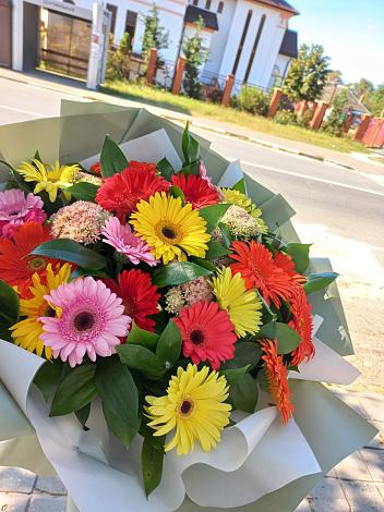 Букет цветов из: Герберы в Буе