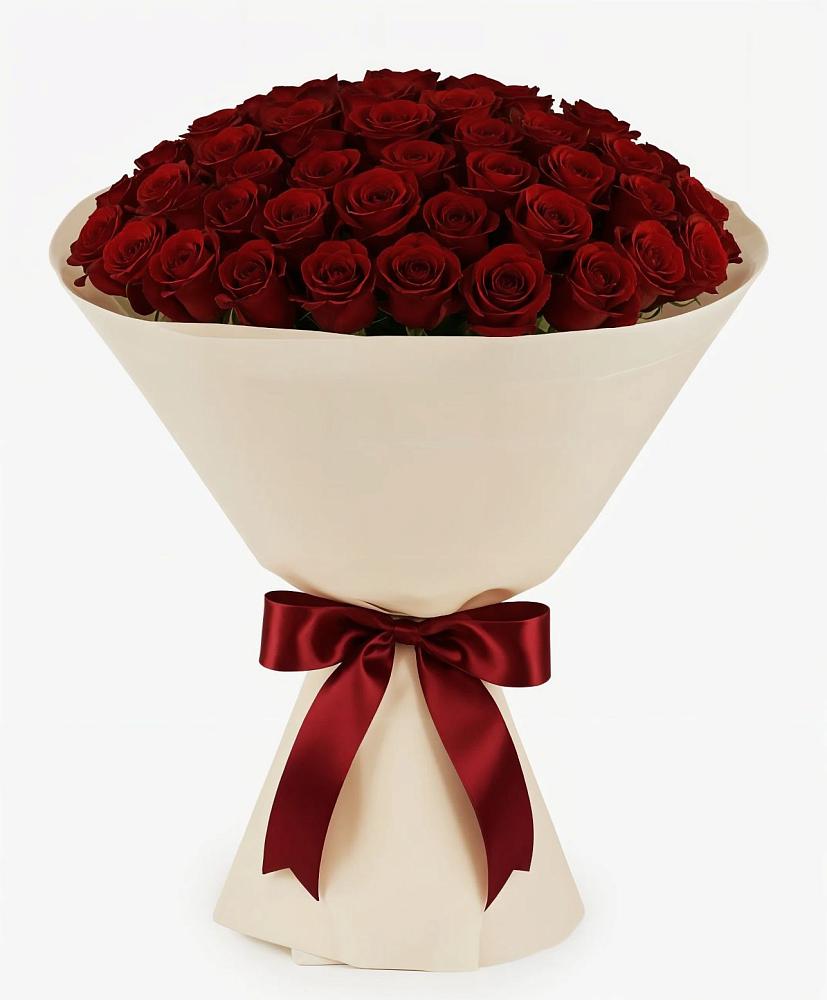 Букет 101 Бордовая роза Блэк Бакарра в Буе