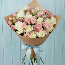 Букет цветов из:  Розы в Буе
